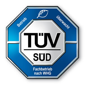 Tankschutzprofi: Fachbetrieb nach WHG - Betrieb überwacht durch TÜV SÜD